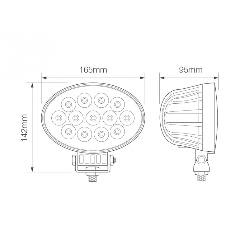 High-Powered Oval Flood Lamp