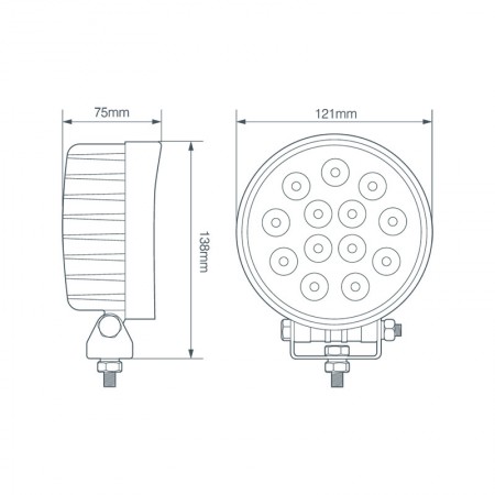 39W Round Flood Lamp